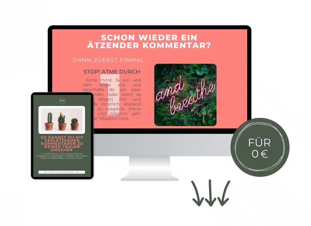 Vorschau Mini-Guide zum download zum Umgang mit verletzenden Trauerkommentaren